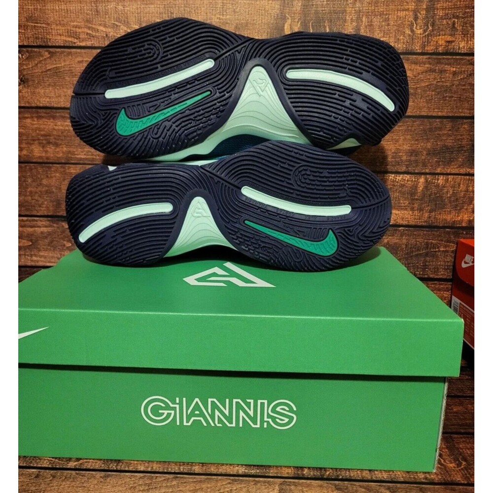 Nike Giannis Immortality 3 Geode Teal Purple Shoes DZ7533-301 Men's Size 11 New - Picture 5 of 6